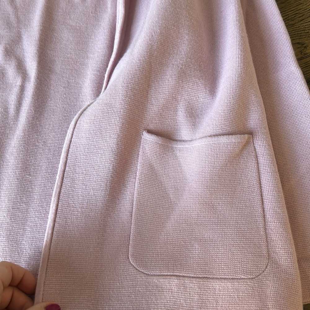Talbots 🎊Host Pick🎉 Light Pink open cardigan blazer like new - Picture 14 of 16